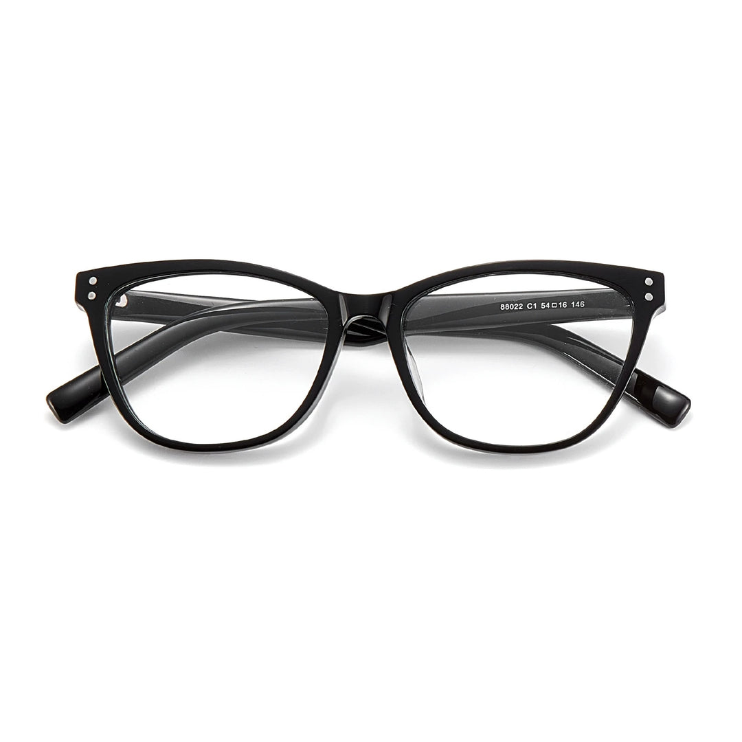 Yimaruili Women's Full Rim Square Cat Eye Acetate Eyeglasses 88022