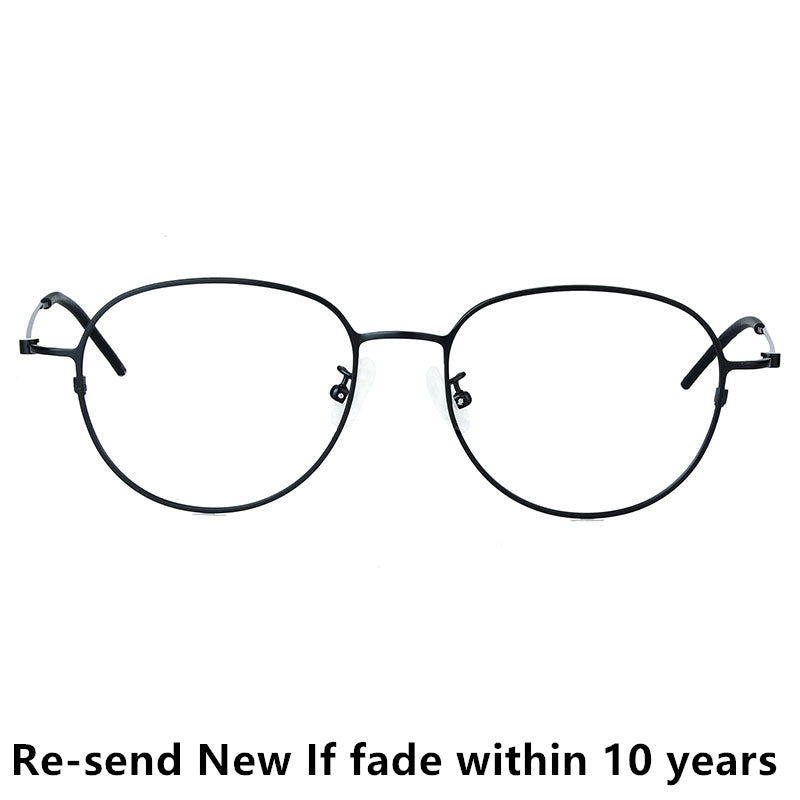 Bobbie Unisex Full Rim Oval Titanium Eyeglasses KMN512 - view 10