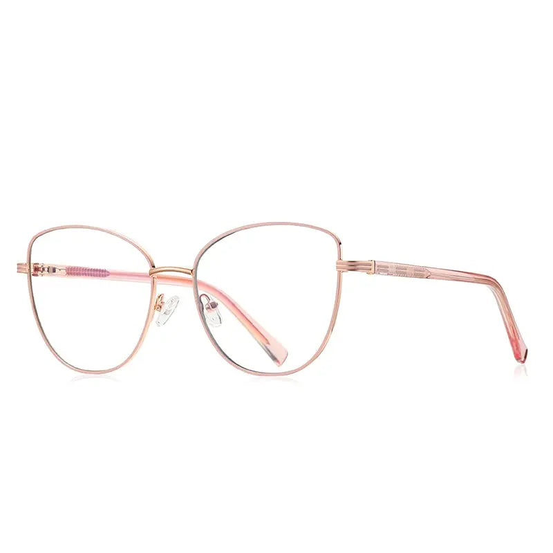 Vicky Women's Full Rim Large Butterfly Alloy Reading Glasses 3072 — view 1 | Vicky at FuzWeb