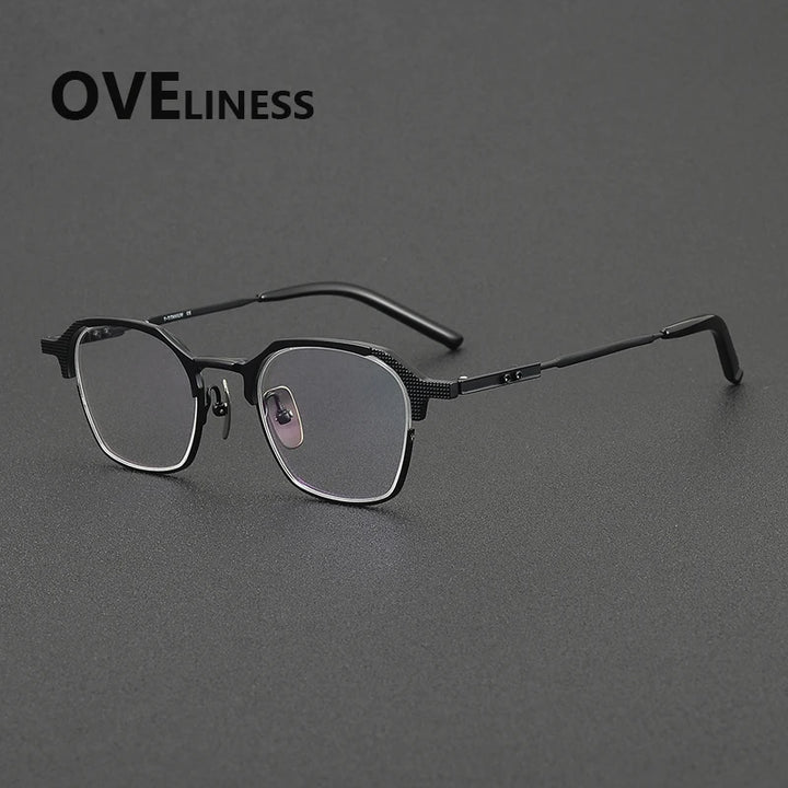 Oveliness Unisex Full Rim Round Titanium Acetate Eyeglasses 32204