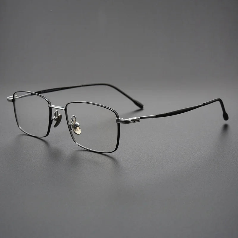 Yimaruili Women's Full Rim Square Titanium Eyeglasses 78947