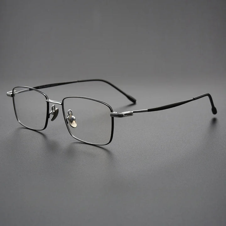 Yimaruili Women's Full Rim Square Titanium Eyeglasses 78947
