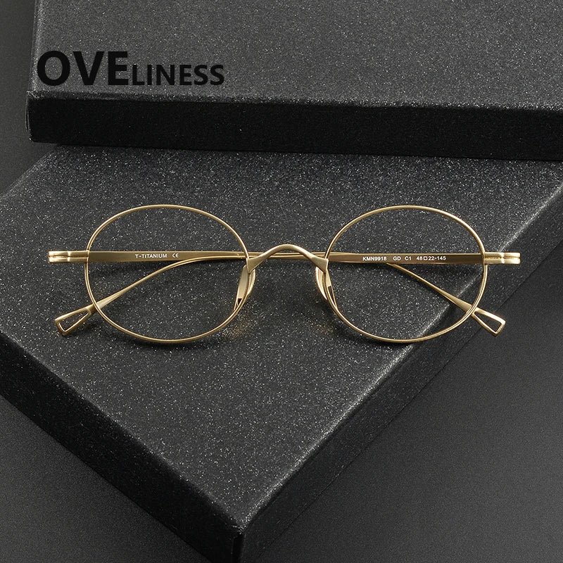 Oveliness Men's Full Rim Square Titanium Eyeglasses 29918