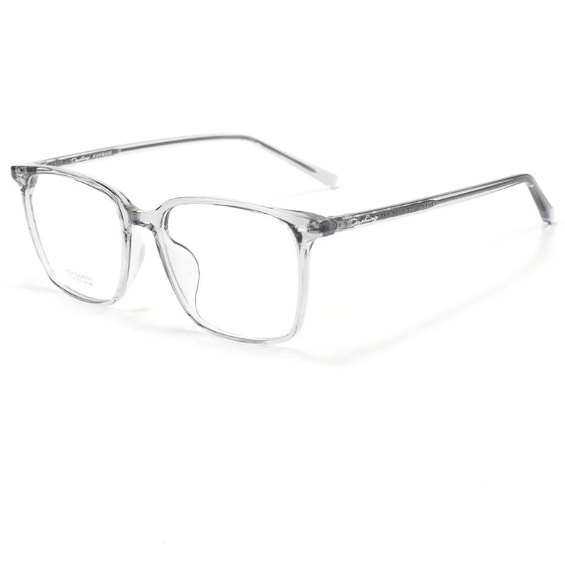 Yimaruili Unisex Full Rim Square Ultem Tr 90 Alloy Eyeglasses 631038