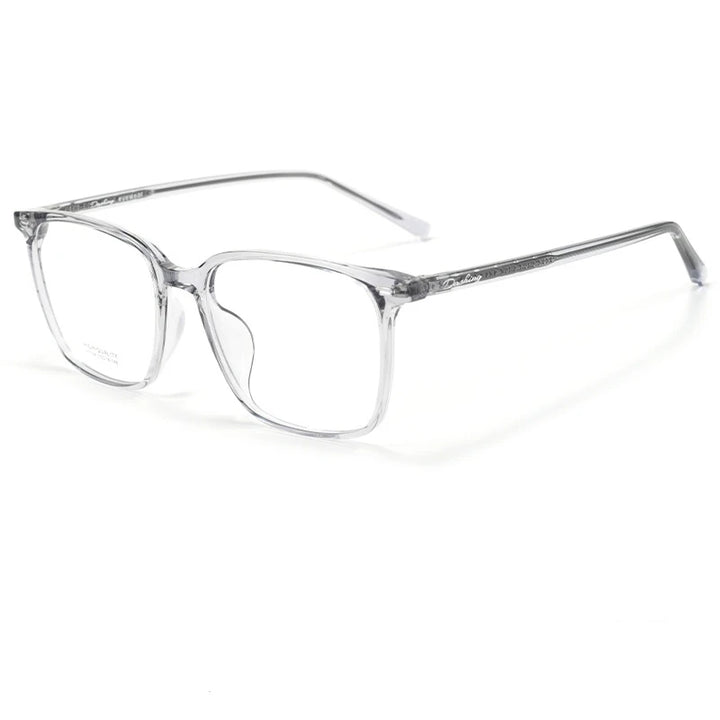 Yimaruili Unisex Full Rim Square Ultem Tr 90 Alloy Eyeglasses 631038