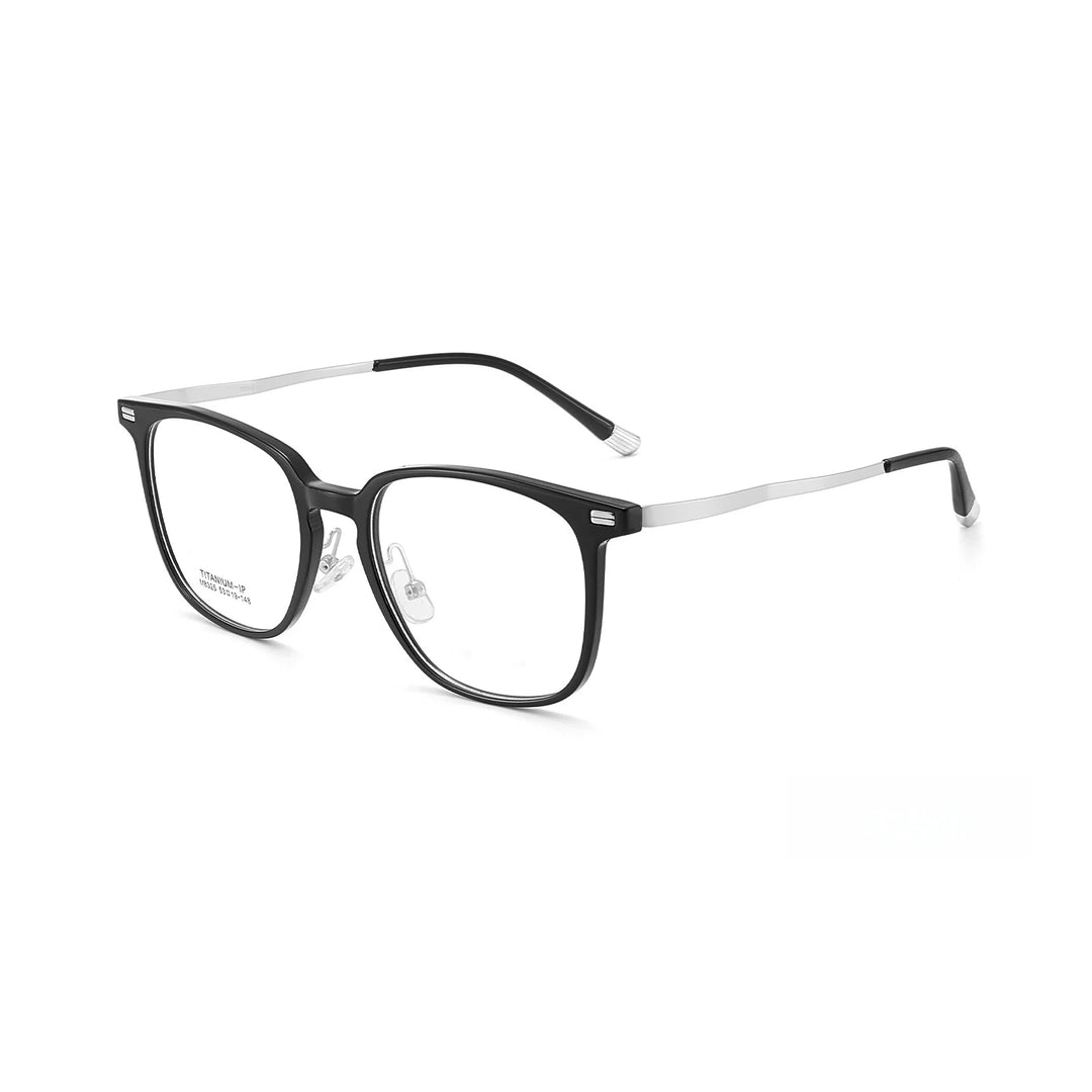 Yimaruili Unisex Full Rim Oval TR-90 Titanium Eyeglasses M8325 — view 6 | Yimaruili at FuzWeb
