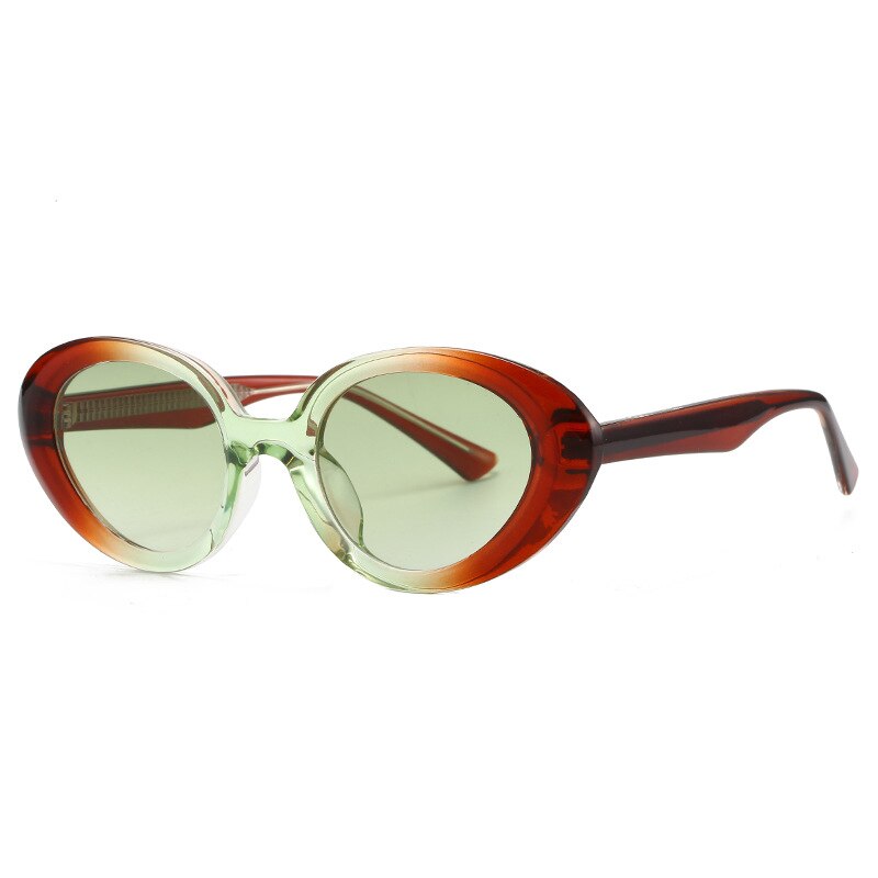 CCSpace Women's Full Rim Oval Pc Plastic Eyeglasses/Sunglasses 56760