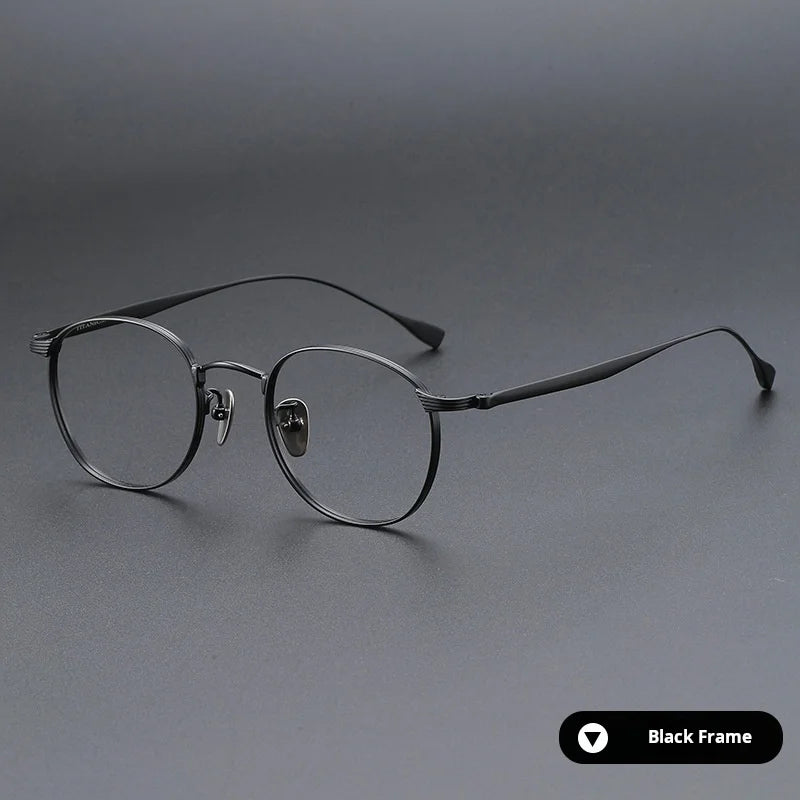 Momoja Women's Full Rim Polygon Square Titanium Eyeglasses 72184