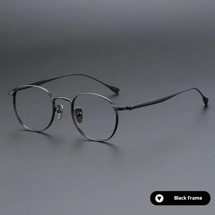 Momoja Women's Full Rim Polygon Square Titanium Eyeglasses 72184