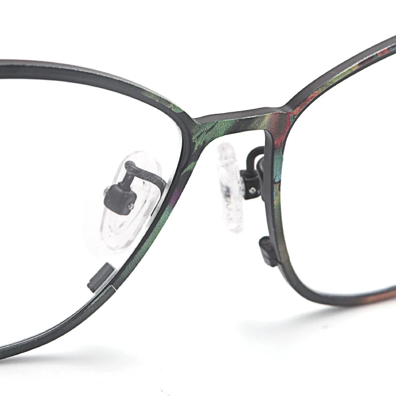 Muzz 859222 women's cat eye IP titanium prescription eyeglasses — view 8