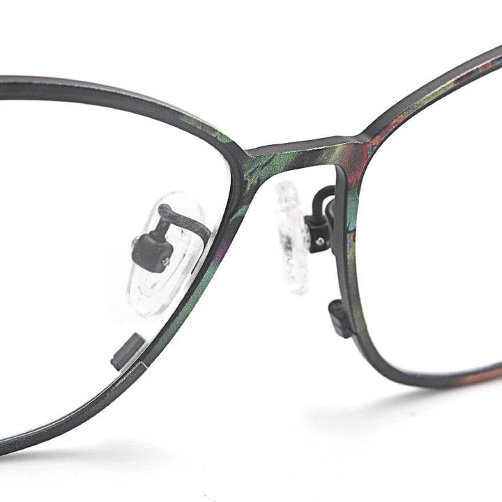 Muzz 859222 women's cat eye IP titanium prescription eyeglasses — view 8