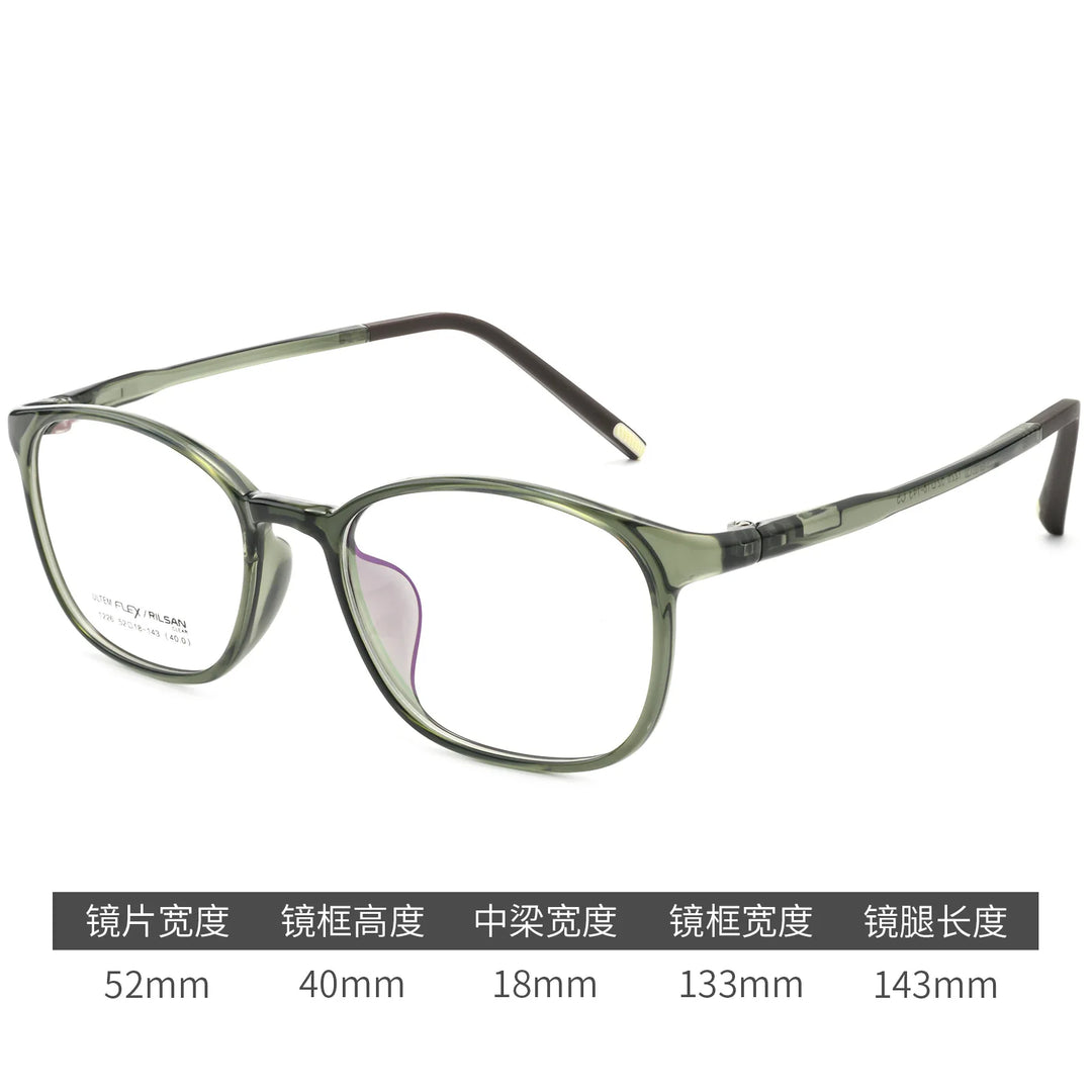 Gmei Optical 1226LS women's square TR90 prescription eyeglasses — view 4