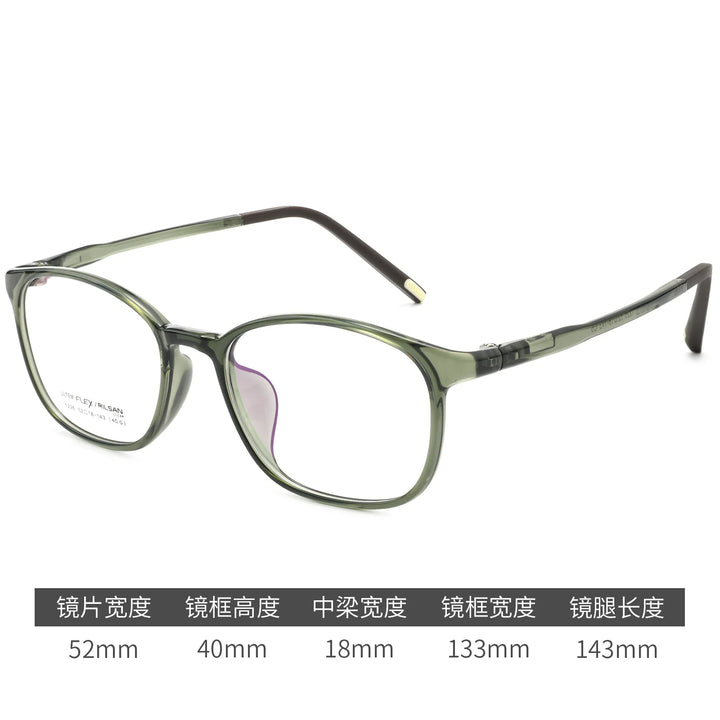 Gmei Optical 1226LS women's square TR90 prescription eyeglasses — view 4