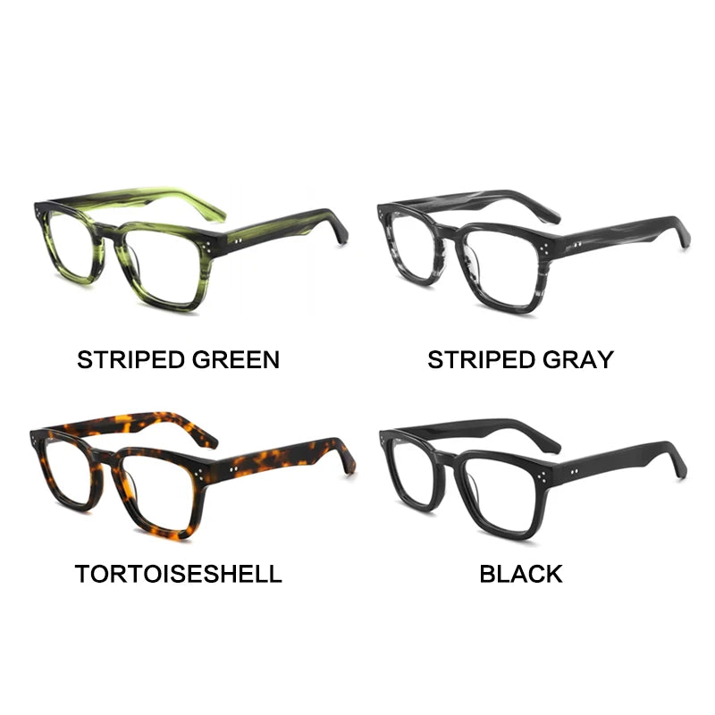 Gatenac Men's Square Acetate Eyeglasses – FuzWeb