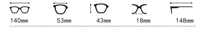 Hewei Unisex Full Rim Square Acetate Titanium Eyeglasses 51843