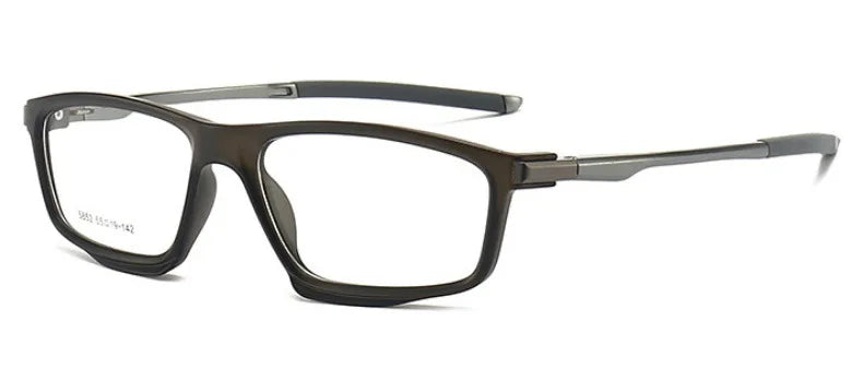 Muzz 58520 men's rectangle sports TR-90 prescription eyeglasses — view 5