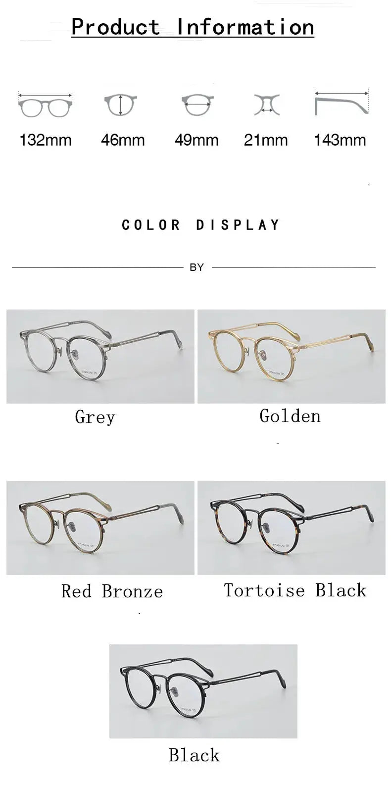 Bobbie 190610 Full Rim Women’s Oval  Acetate Titanium Frames — view 2 | Bobbie at FuzWeb