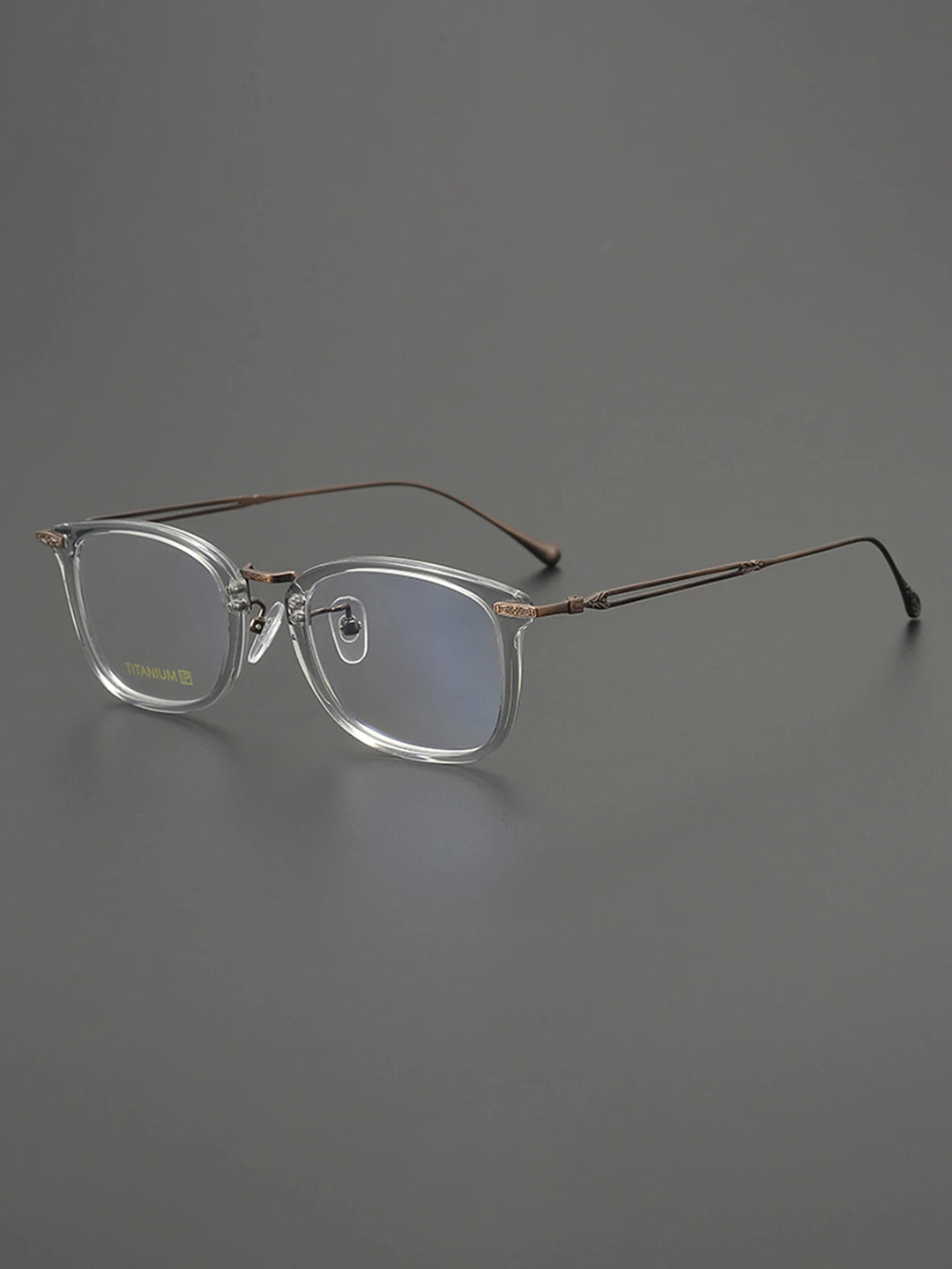 Nobler Unisex Full Rim Big Square Acetate Titanium Eyeglasses 98003