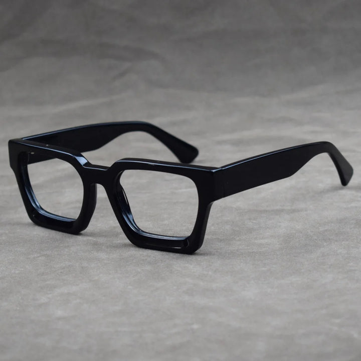 CCspace Women's Full Rim Big Brow Line Polygon Acetate Reading Glasses 802605