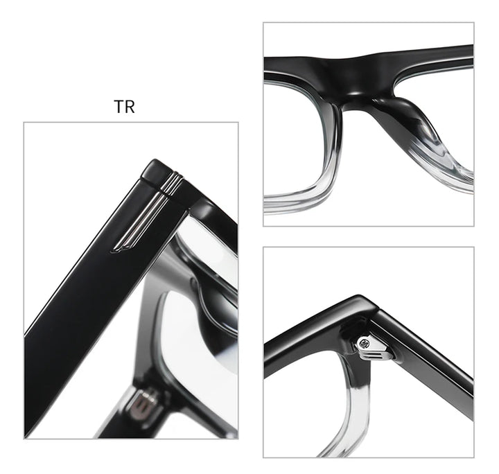 Hdcrafter Unisex Full Rim Square Tr 90 Acetate Eyeglasses 3394 Full Rim Hdcrafter Eyeglasses   