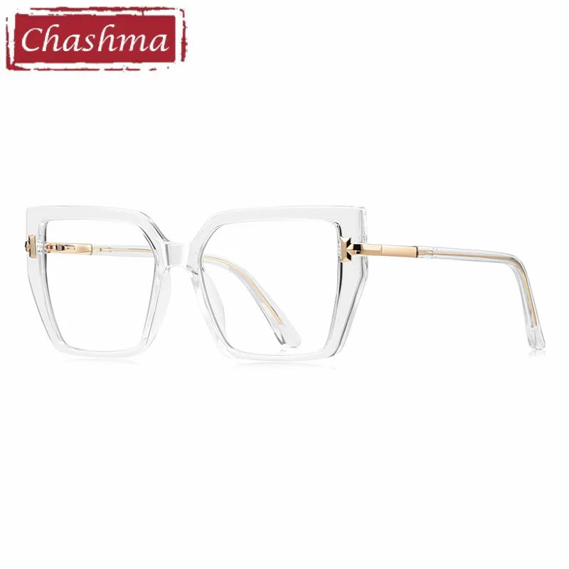 Chashma Ochki Women's Full Rim Square Tr 90 Alloy Eyeglasses 882267