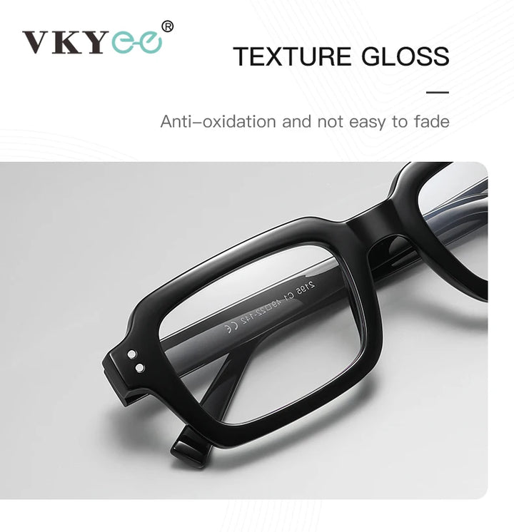Vicky Unisex Full Rim Square Tr 90 Alloy Reading Glasses 2195 Reading Glasses Vicky   