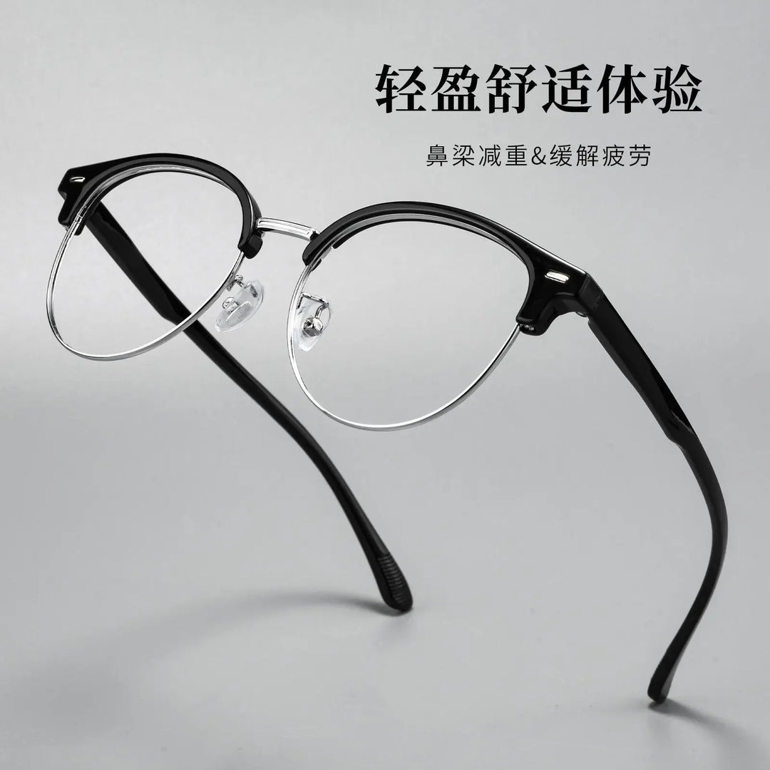 Bclear Unisex Semi Rim Browline TR90 Eyeglasses BSF-R6061ZF
