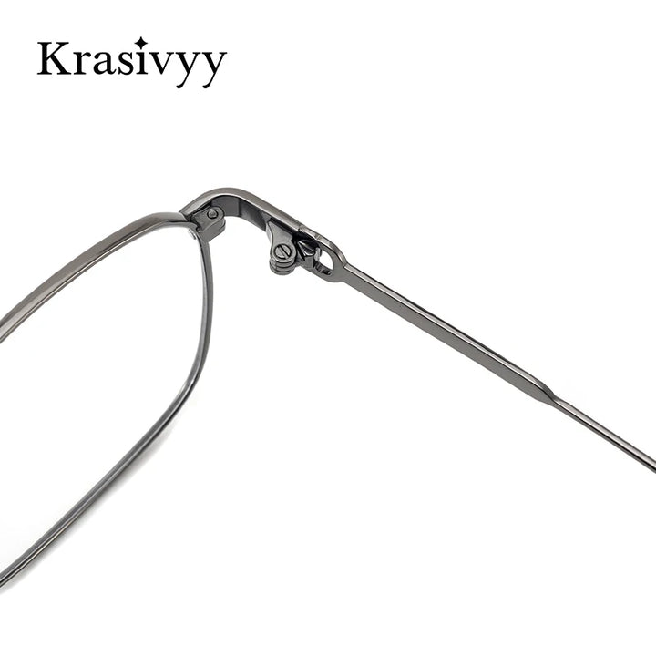 Krasivyy Women's Full Rim Flat Top Square Titanium Eyeglasses 2940 Full Rim Krasivyy   