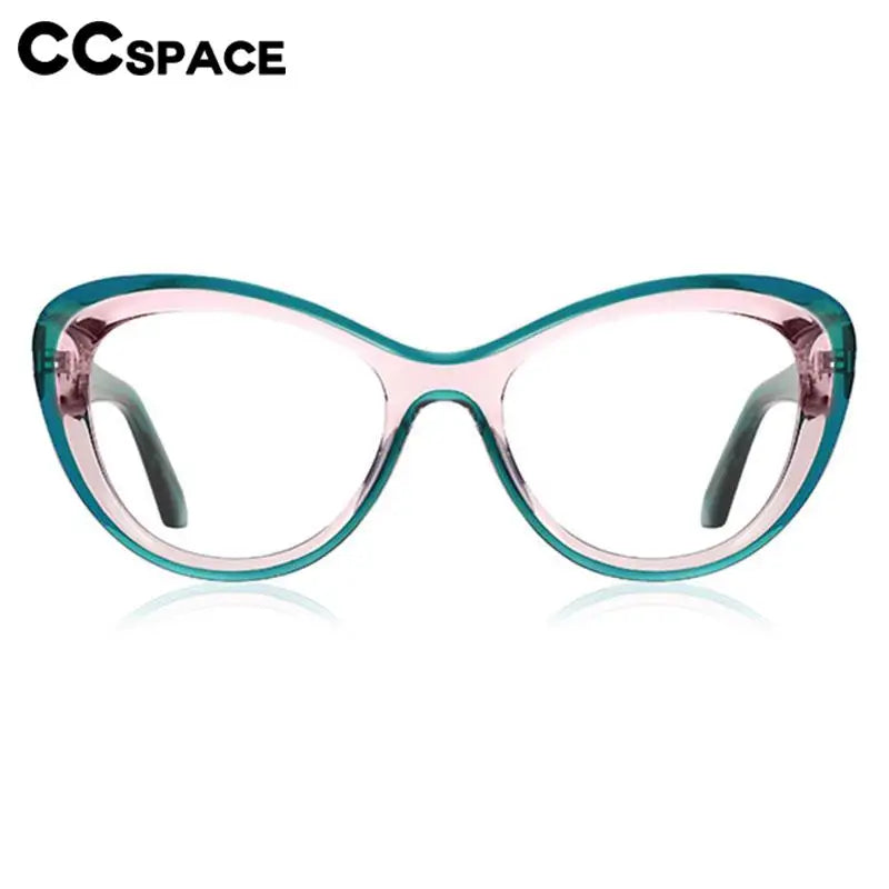 CCspace Women's Full Rim Cat Eye Plastic Eyeglasses 57389 Full Rim CCspace   