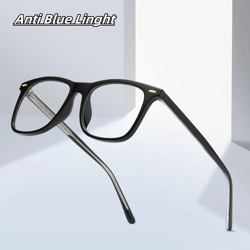 Kocolior Unisex Full Rim Square Tr 90 Acetate Hyperopic Reading Glasses 2024b Reading Glasses Kocolior   