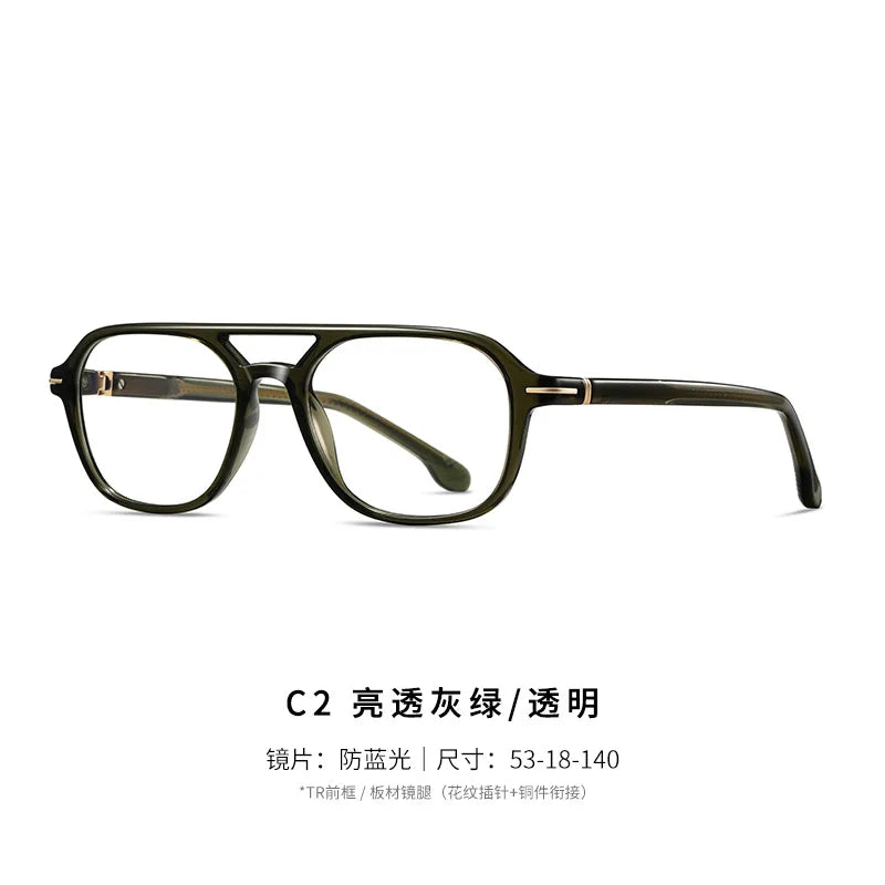 Reven Jate Unisex Full Rim Square Acetate Prescription Eyeglasses 32203 - view 10