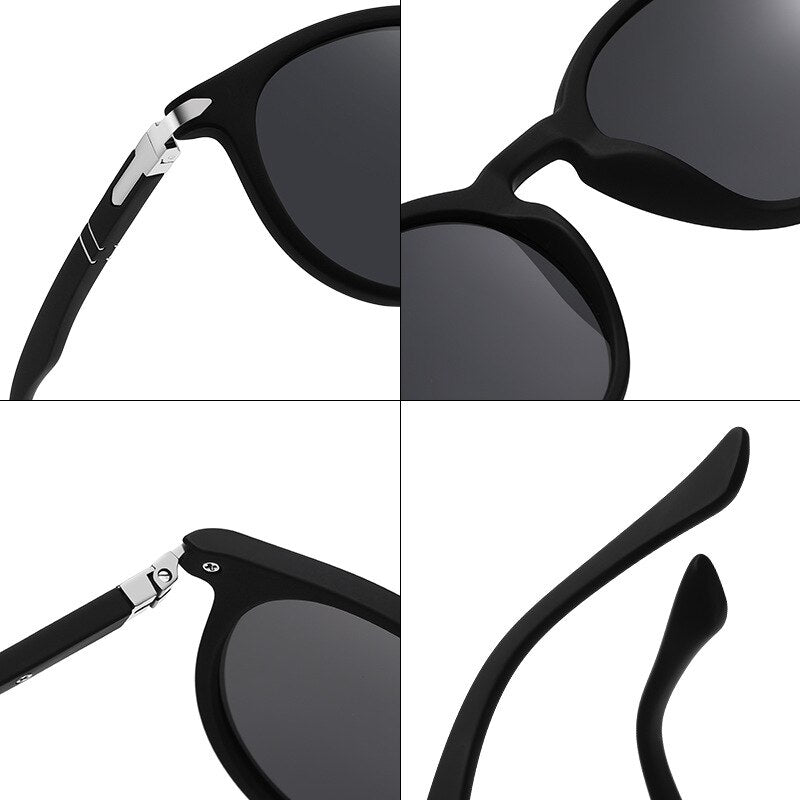 Yimaruili Unisex Full Rim Round Tac Tr 90 Polarized Sunglasses C3047 Sunglasses Yimaruili Sunglasses   