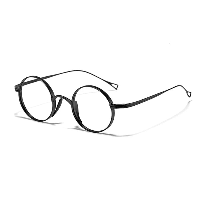 Ralferty Unisex Full Rim Round Titanium Prescription Eyeglasses X10518 - view 8