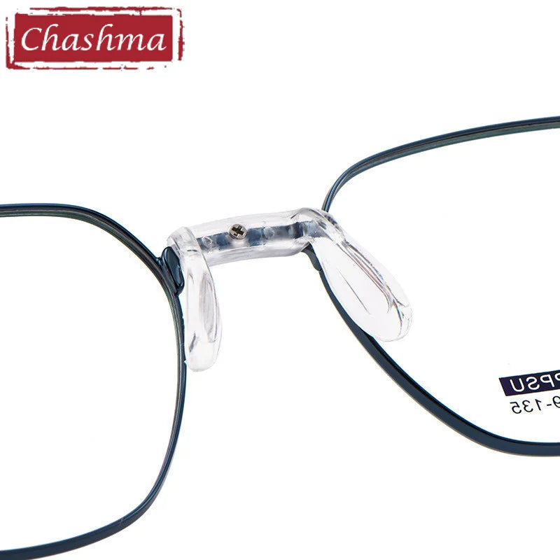 Chashma Ottica Unisex Youth Full Rim Polygon Stainless Steel Eyeglasses 7508 Full Rim Chashma Ottica   