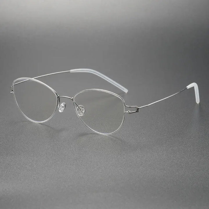 Bobbie Women Full Rim Cat Eye Titanium Eyeglasses Fuz 15