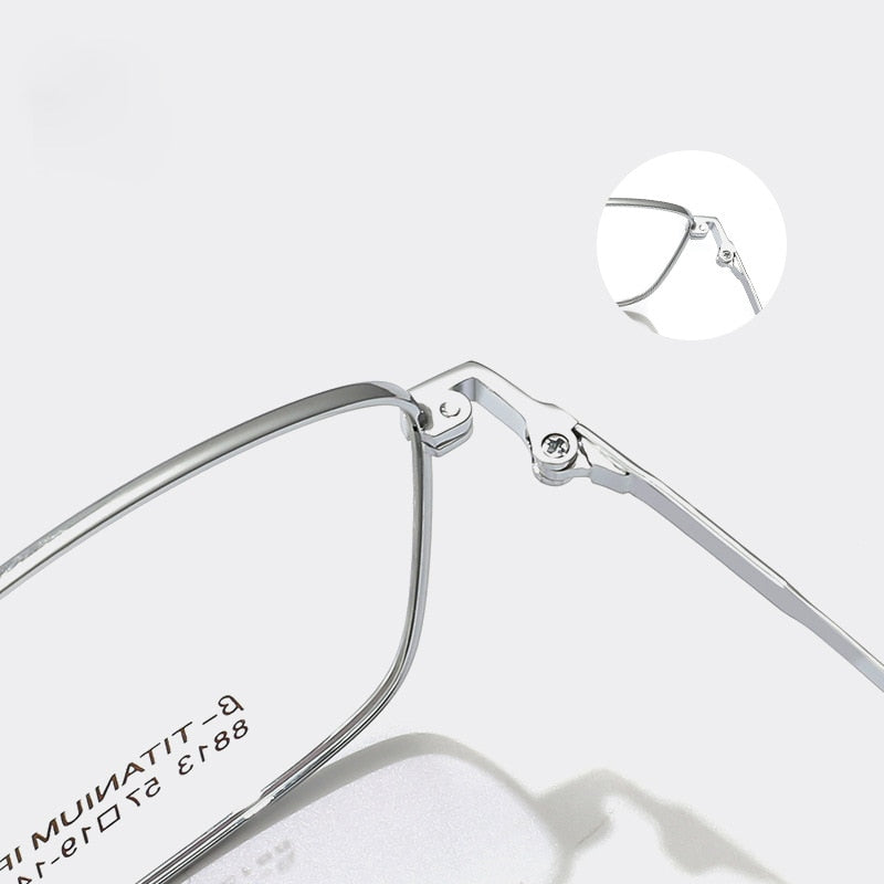 KatKani Unisex Full Rim Square Alloy Eyeglasses 8813 Full Rim KatKani Eyeglasses   