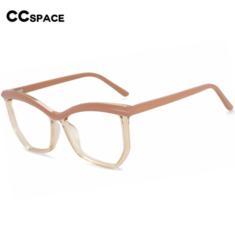 CCspace Women's Full Rim Square Cat Eye Tr 90 Eyeglasses 55998 Full Rim CCspace   