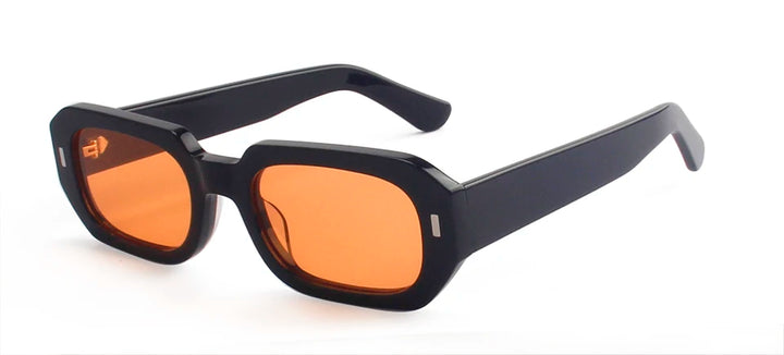 Esnbie Unisex Full Rim Square Thick Acetate Sunglasses 230451