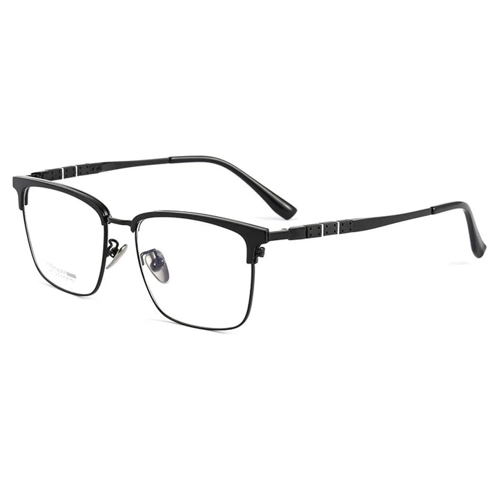 Handoer Women's Full Rim Square Titanium Eyeglasses 9017 Full Rim Handoer   