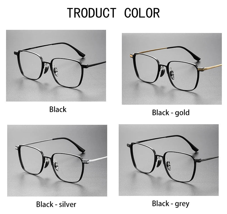 Vicky Unisex Full Rim Square Aluminum Titanium Reading Glasses V20229 Reading Glasses Vicky   