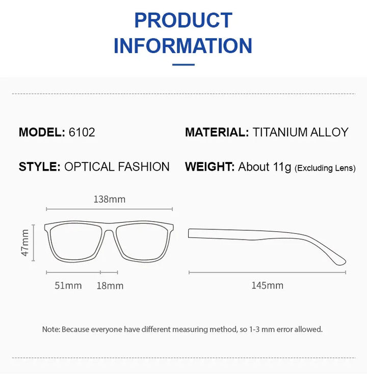 Chashma Women's Full Rim Oval Round Titanium Eyeglasses 61027