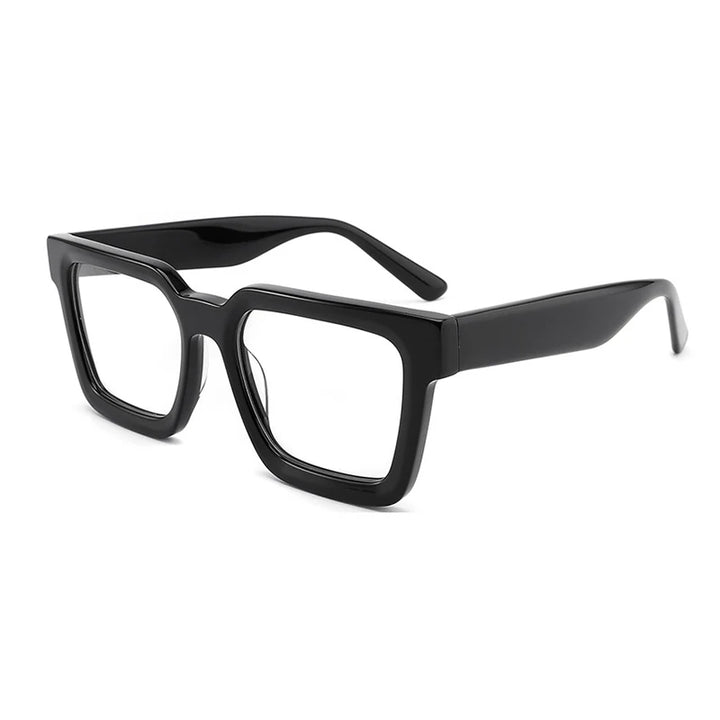 Gatenac Unisex Full Rim Brow Line Square Acetate Eyeglasses Full Rim Gatenac C1