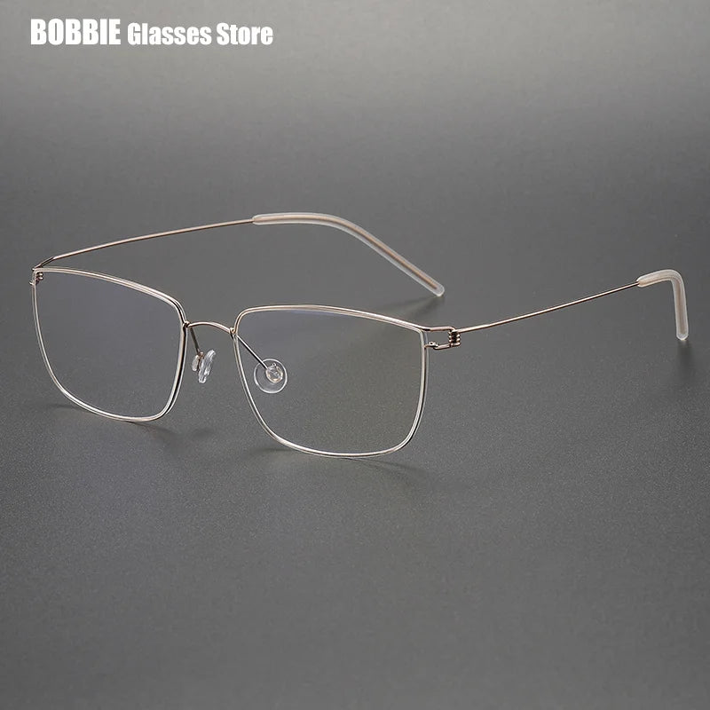 Bobbie Women's Full Rim Square Screwless Titanium Eyeglasses 395117