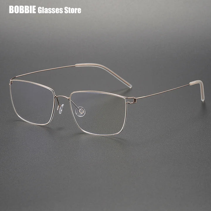 Bobbie Women's Full Rim Square Screwless Titanium Eyeglasses 395117