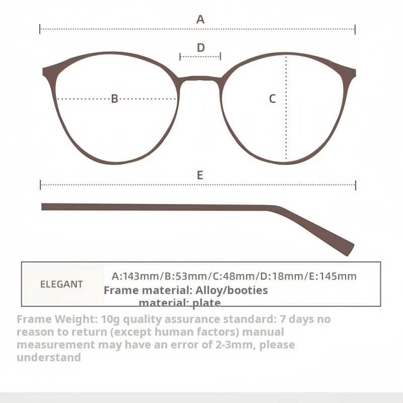 Yimaruili Women's Full Rim Oval Cat Eye Alloy Eyeglasses 34875