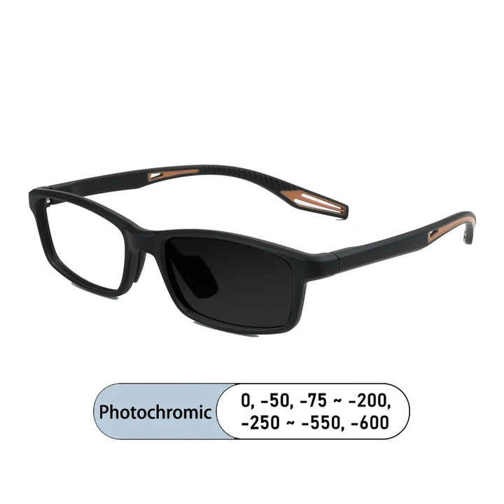 Kocolior Women's Full Rim Square Tr 90 Alloy Photochromic Reading Glasses 725502