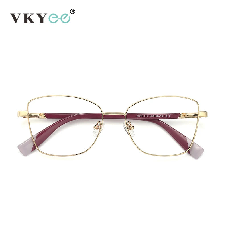 Vicky Women's Full Rim Square Alloy Reading Glasses 3010 Reading Glasses Vicky   