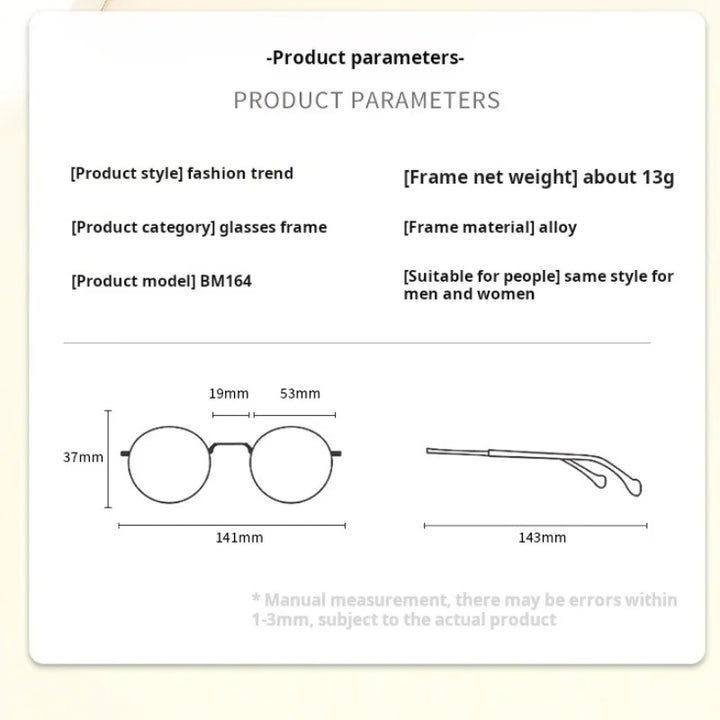 Momoja Women's Full Rim Oval Round Alloy Eyeglasses 72164