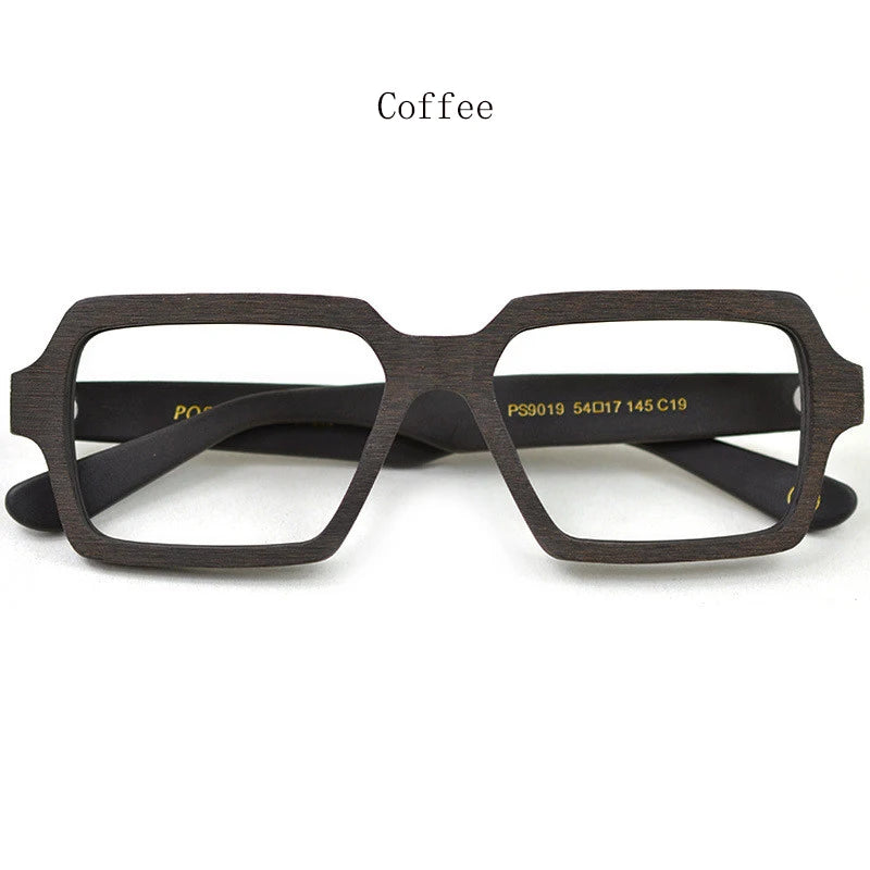 Hdcrafter Unisex Full Rim Square Acetate Titanium Eyeglasses 29019