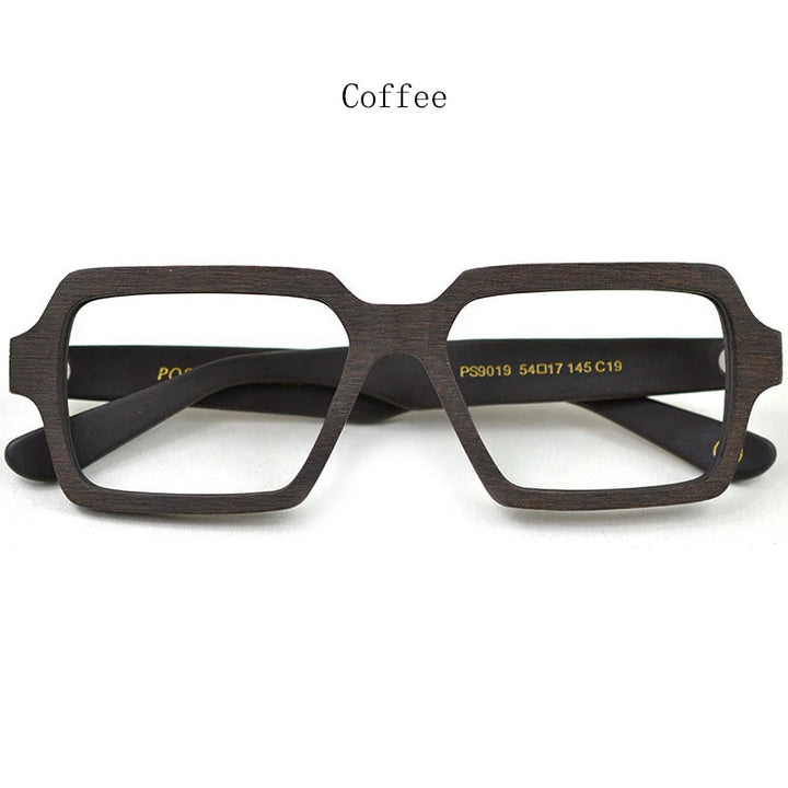Hdcrafter Unisex Full Rim Square Acetate Titanium Eyeglasses 29019